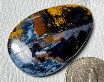 AAA Rare! Pietersite Gemstone,Natural Large Pietersite Cabochon,Top Quality Pietersite loose stone 58Crt(45x28x5),mm