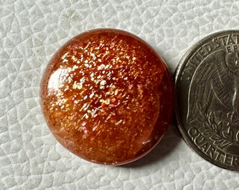 AAA oranje zonnesteen cabochon: natuurlijke losse edelsteen, 25 kt