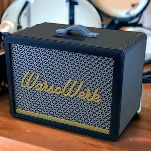 Vintage luidsprekerversterker spaarpot - Personaliseerbaar: sparen met stijl voor muzikanten en bands