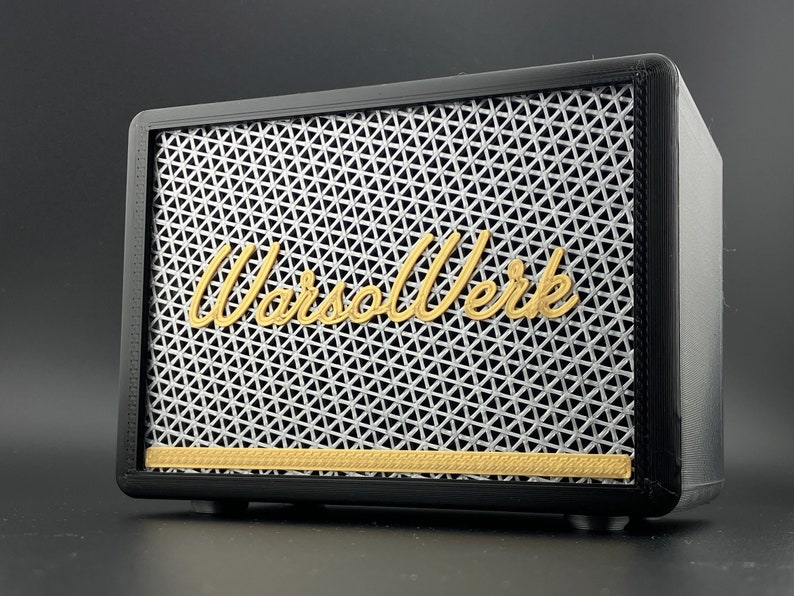 Schwarz Silber Gold Lautsprecher Spardose