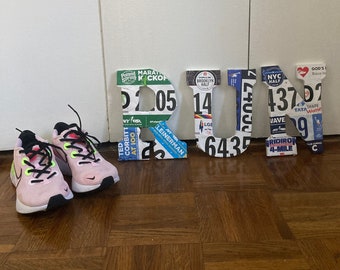 Custom Running Bib RUN Sign-Use YOUR own Bib| Runner Gift for Women | Marathon Runner | Half Marathon Finisher | Funny running | 13.1 | 26.2