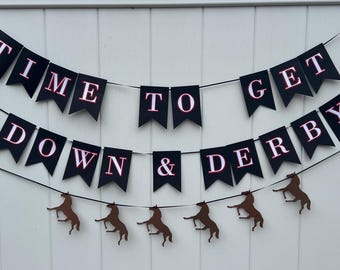 Kentucky Derby Banner: Horse Racing Party Decoration