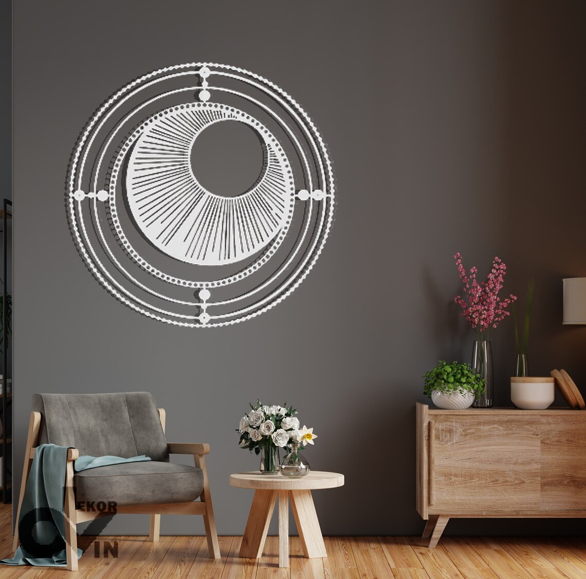 Sun Metal Wall Decor Metal Wall Art Home Decor Office Etsy