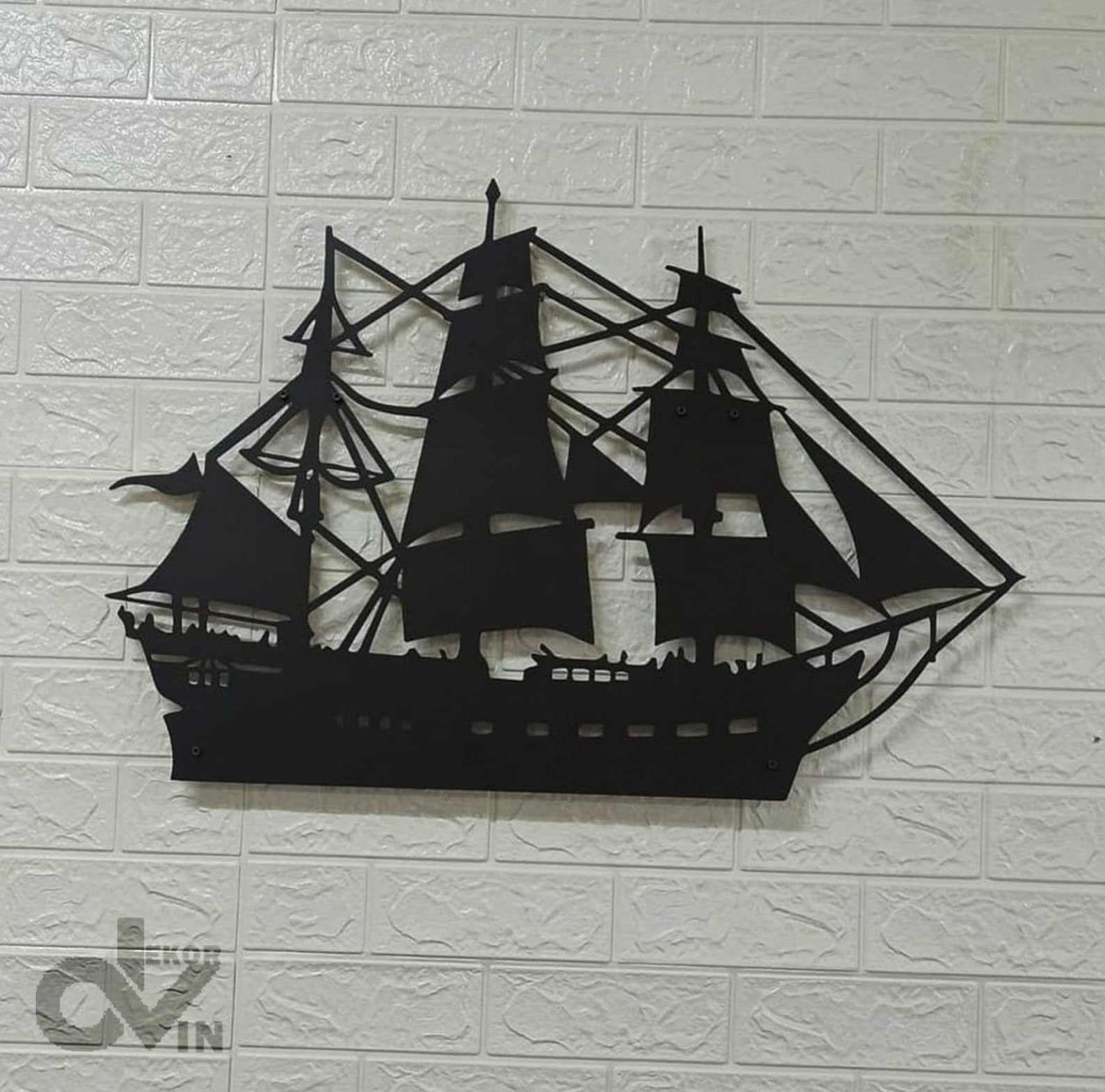Ship Large Wall Decor Metal Pirate Ship Wall Art Metal Vintage Etsy