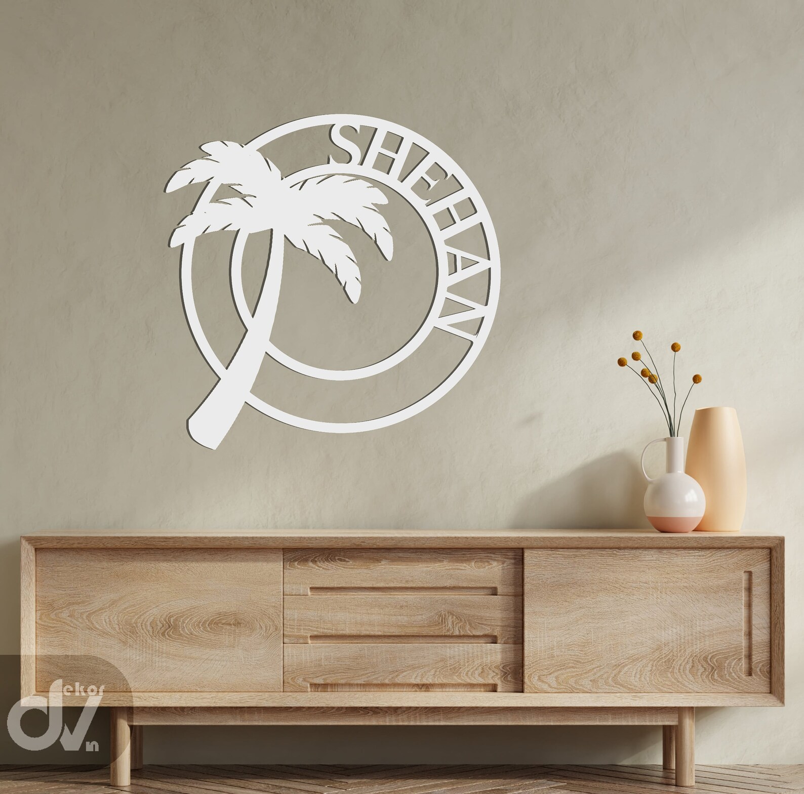 Personalized Palm Tree Metal Wall Art Palm Tree Metal Sign Etsy