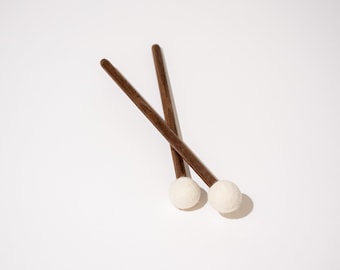 Tongue Drum Mallet (Wool and Walnut Wood)