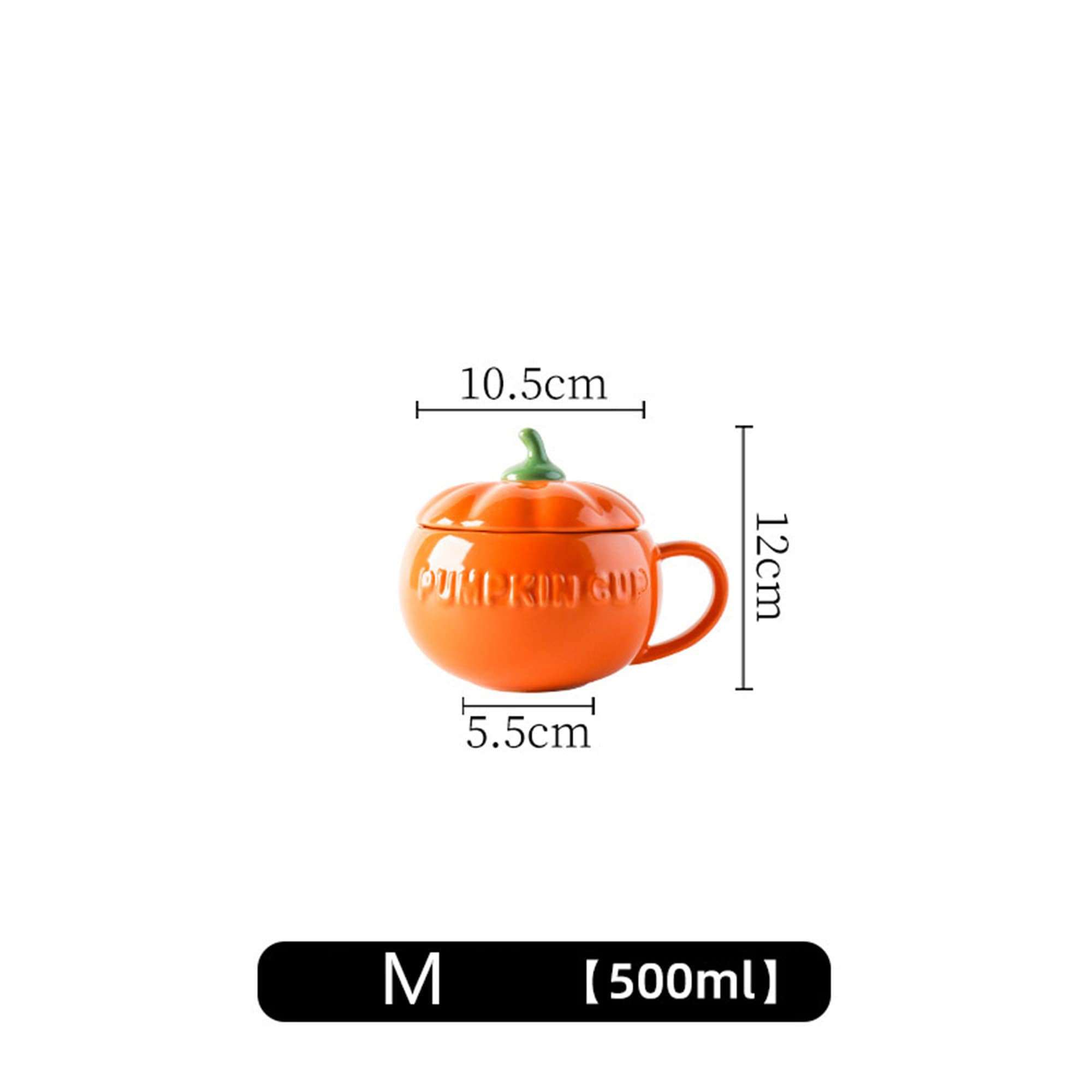 Cute Pumpkin Mug Cup, Pumpkin Spoon, Coffee Mug With Lid, Ceramic Cup Spoon, Creative Mug, Breakfast Cup, Kawaii Cup, Gift For Her