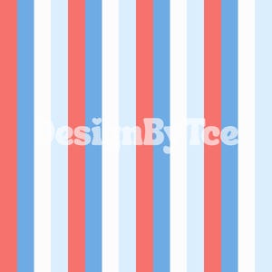 American Stripes Red Blue White Seamless Pattern Files for Fabric Printing, FOJ Repeating Pattern File for Fabric Sublimation