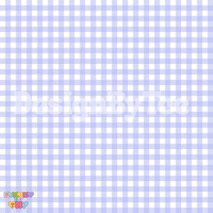 May include: A light blue and white gingham pattern. The design is made up of a grid of evenly spaced squares, creating a classic and versatile look. The text "Designed by Tee" is visible in the center of the image, and the text "I Love My Tee" is visible in the bottom left corner.