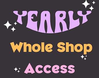 Yearly Whole Shop Access, Mega Bundle Seamless Pattern, Yearly Google Drive