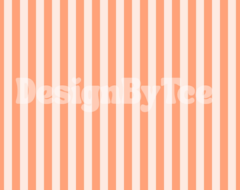 Summer Orange Stripes Seamless Pattern File: Fabric Printing (Digital Download, RGB Color)