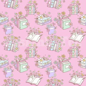 Archivos de patrones sin costuras de color rosa pastel con motivos florales para impresión por sublimación de telas, patrón de superficie