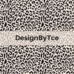 Boho Leopard Spots Seamless Pattern: Fabric Printing File (Digital Download)