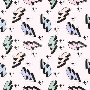 Archivos de patrones sin costuras Spring Boy and Girl Pastel Thunder para trajes de baño, impresión de tela, sublimación, archivo de diseño de tela personalizado
