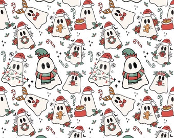 Weihnachten Geist Muster: Urlaub Stoffdesign (Digitale Datei)
