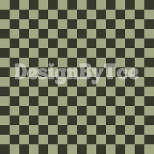 Halloween Green and Black Seamless Pattern Files for Fabric Printing Sublimation Custom Fabric File, Checkerboard Digital Paper Design File