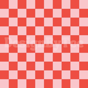 Valentine Red and Pink Checkered Seamless Pattern Files for Checkerboard Fabric Printing Sublimation Custom Fabric Design File