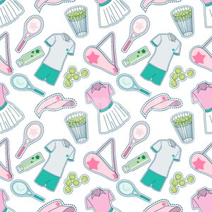 Golf Bright Seamless Pattern Files for Sport Fabric Sublimation Printing Custom Fabric Design File