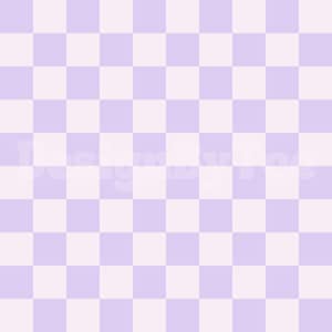 May include: A checkerboard pattern in shades of light purple and white.
