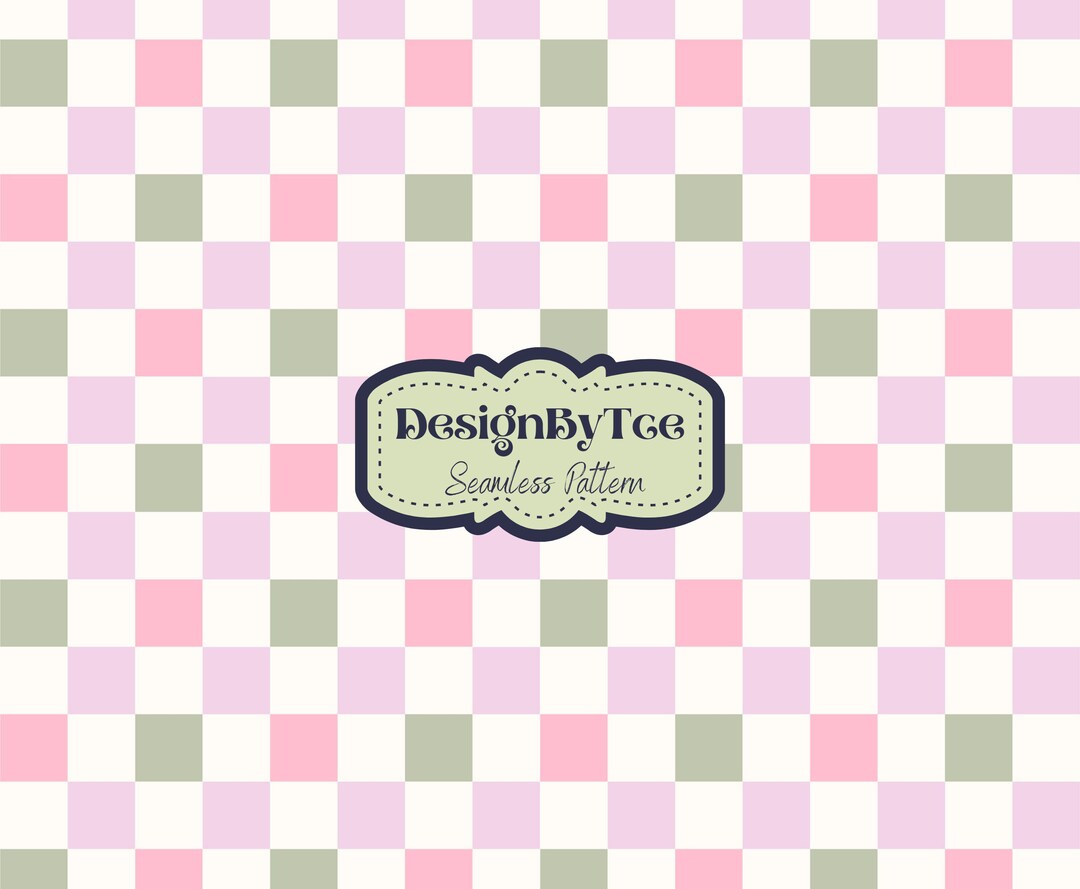 PASTEL Soft Summer Checkered Seamless Pattern Files for Fabric Printing ...