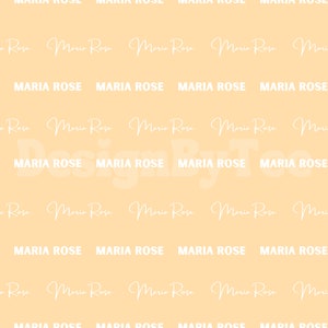 Archivos de patrones sin costuras de nombre personalizado - Diseño de nombre personalizado - Archivo de regalo personalizado