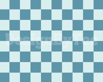 Baby Blue Checkered Fabric Pattern: Seamless Digital Design (12x12 inch JPEG)