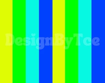 Neon Swimwear Fabric Pattern: Safe Swim Stripes (Digital File)