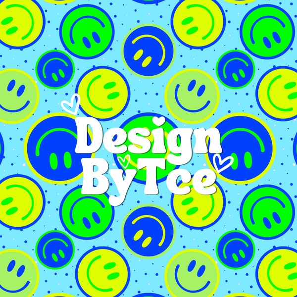 Summer Boy Swim Safe Neon Yellow, Green and Blue Swimwear Seamless Pattern Files for Custom Fabric Printing
