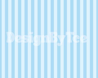 Baby Blue Stripes Seamless Pattern File: Fabric Printing (Digital Download, RGB Color)