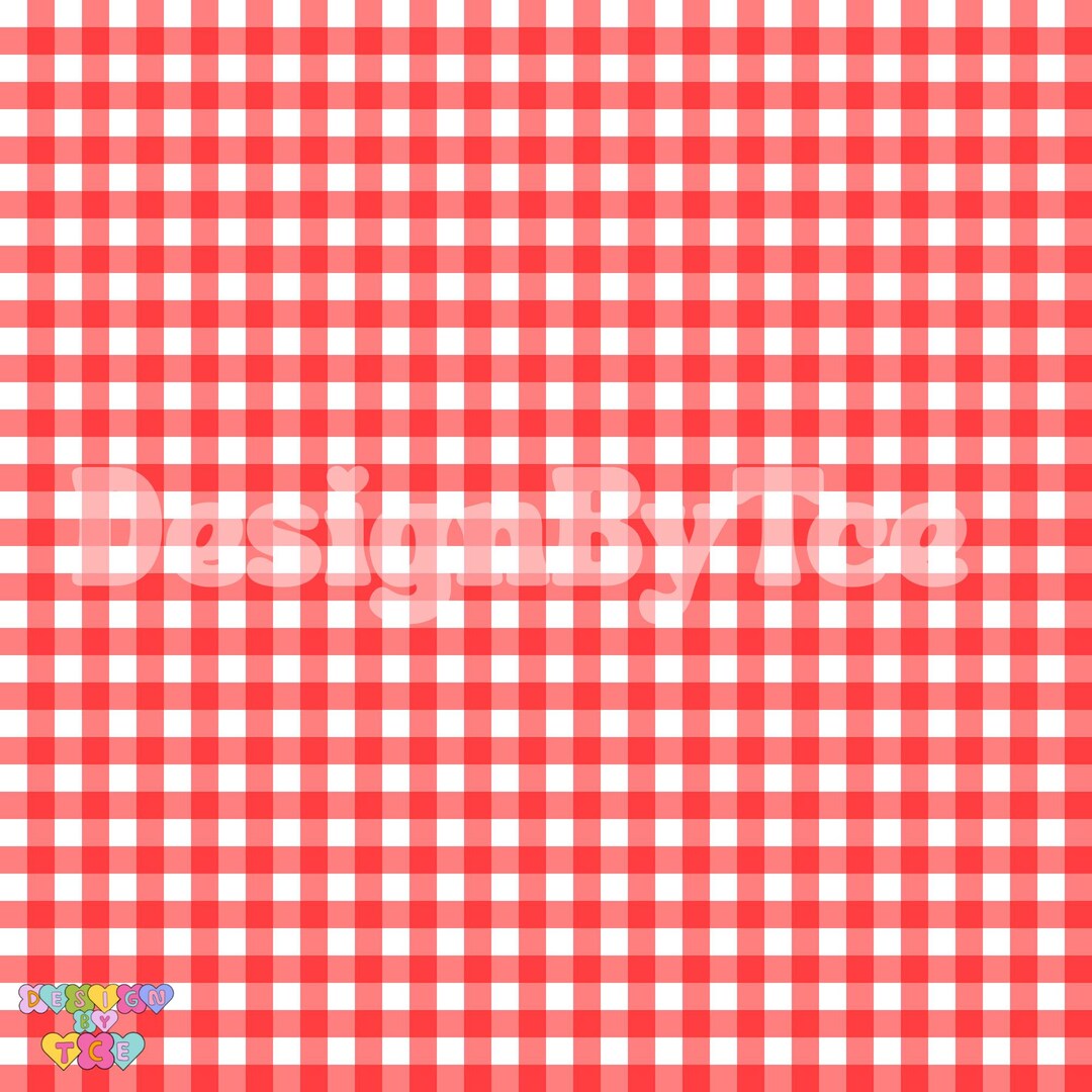 Red Genk Pattern Red Gingham Seamless Pattern: Fabric Printing (commercial Use, RGB ...