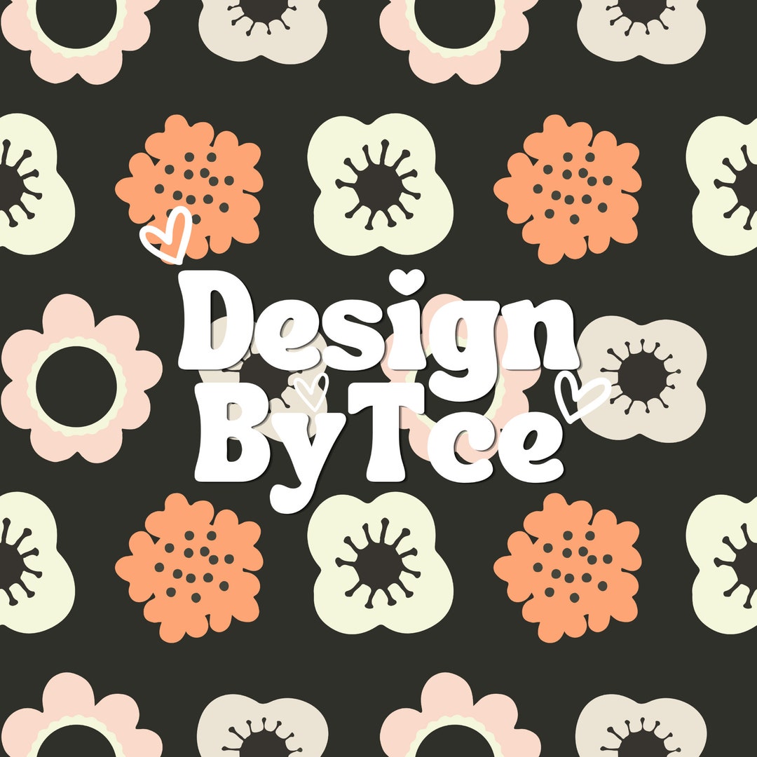 Boho Hand Drawn Flower Seamless Pattern Files for Fabric Printing ...