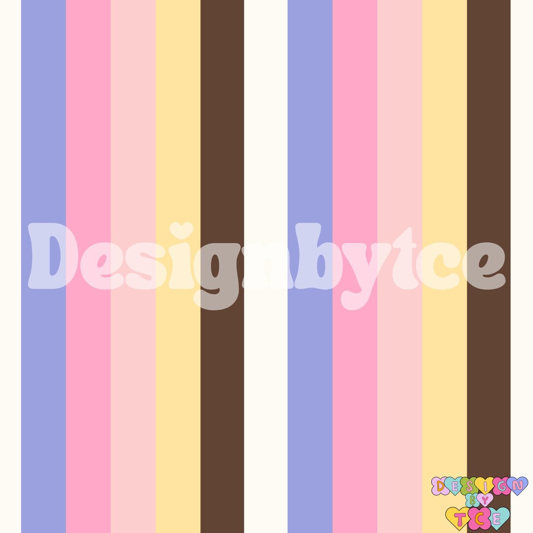 Pastel Stripes Seamless Pattern Files for Fabric Printing (RGB Color ...