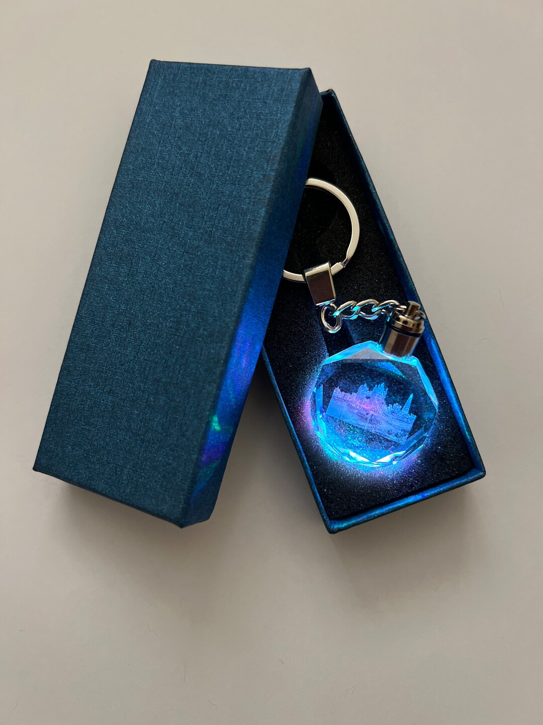 Keyring Tower Bridge LED Multicolor With Gift Box Etsy