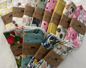 Reusable Cloth Wipes | Unpaper Towels | Washable Cleaning Cloths | Zero Waste Kitchen | Cotton Washcloths | Eco Friendly Gift