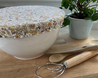 Reusable Cotton Bowl Covers | Eco-Friendly Food Storage | Washable & Sustainable | Handmade in USA | Multiple Patterns/Sizes | Free Shipping
