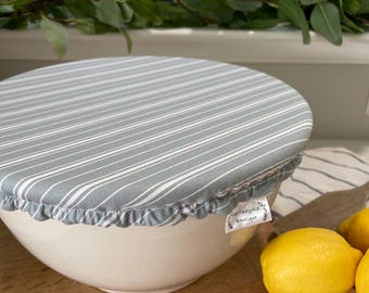 Reusable Cotton Bowl Cover | Eco Friendly Food Storage | Washable Bowl Cover | Plastic Wrap Alternative | Kitchen Gift