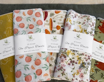 Unpaper Towels | Reusable Paper Towels | Washable Kitchen Towels | Zero Waste Kitchen | Cotton Cleaning Cloths