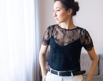 Lace Bridal Bolero, Short Sleeve Wedding Cover Up