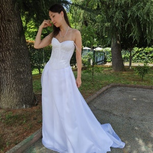 Bohemian wedding dress Corset wedding dress Bridal gown and separate Two piece wedding dress Velia One Size Only - Sample Sale