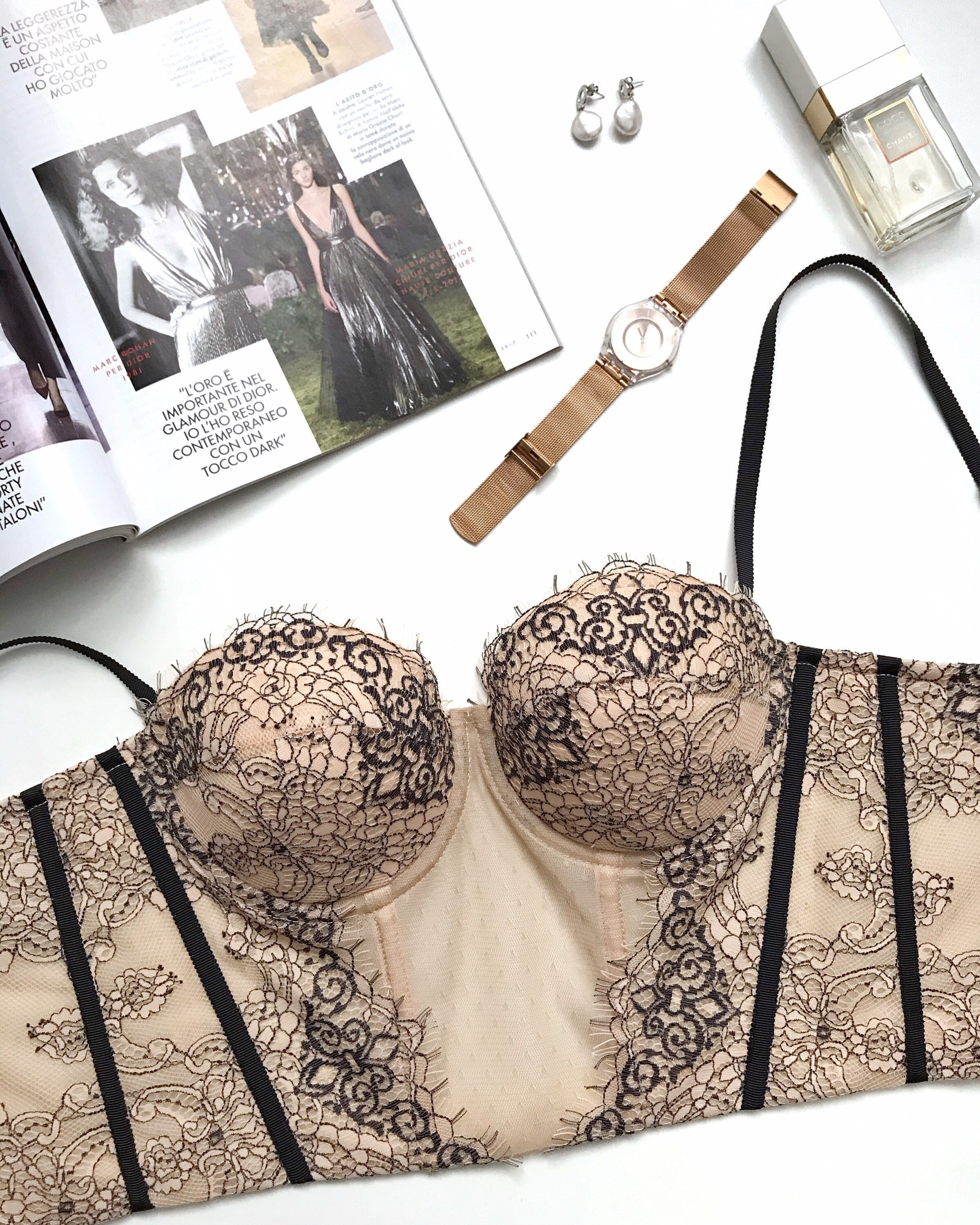 Nude Lace Bustier (XS)