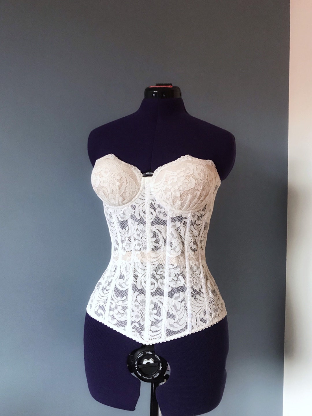 Wedding Cream Corset With Cups Corset Trainer Bridal Corset Wedding ...