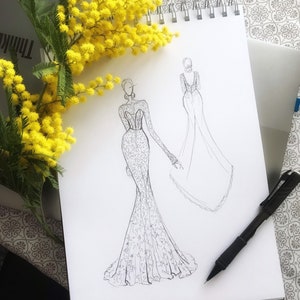 Custom Design Wedding Dress Custom Skirt Custom Corset Custom Veil
