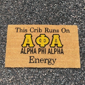 Alpha Phi Alpha Doormat  | Alpha Phi Alpha 1906 | Fraternity Mats | Fraternity Gifts