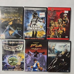 Anime DVD Lot Studio Ghibli Ghost Shell Final Fantasy Team America 13 Discs . image 3