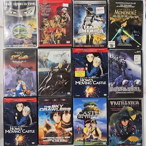 Anime DVD Lot Studio Ghibli Ghost Shell Final Fantasy Team America 13 Discs . image 1