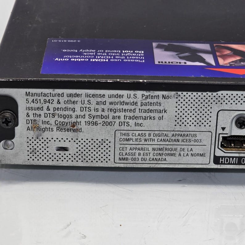 Sony DVP-Ns700H Hdmi Dvd CD Mp3 Dcd-R Player 1080p Dolby Dts Tested image 9