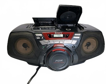 Radiocasete con reproductor de CD Sony CFD-G50 PDW Power Drive Woofer probado
