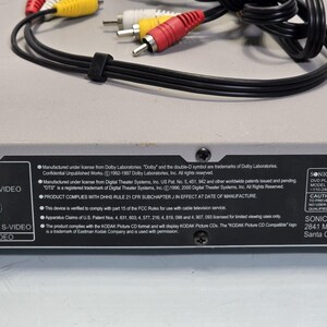 CineVision SonicBlue DVP650 DVD Player Dolby DTS MP3 Component Video Tested image 10