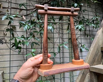 miniature shinto shrine torii gate, a unique torii gate design,