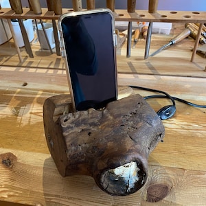 Rustic Walnut Wood Lamp Speaker: Acoustic Night Light